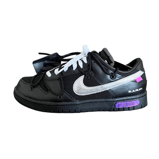 Off-White × Nike Dunk Low 'Lot 50 of 50' UK8 / オフホワイト × ナイキ ダンク ロー 'Lot 50 of 50' ブラック 27cm