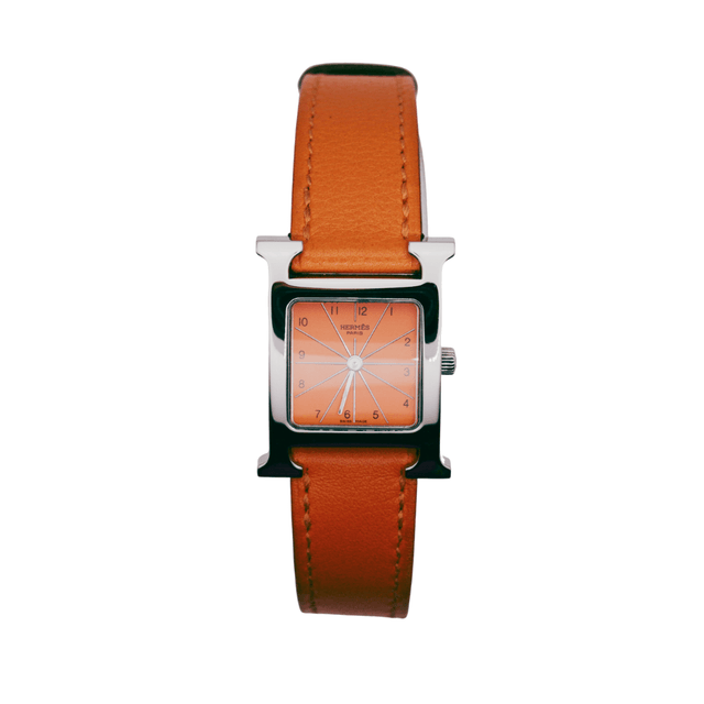 HERMES H watch HH1.210 Quartz Stainless Steel Orange / エルメス Hウオッチ
